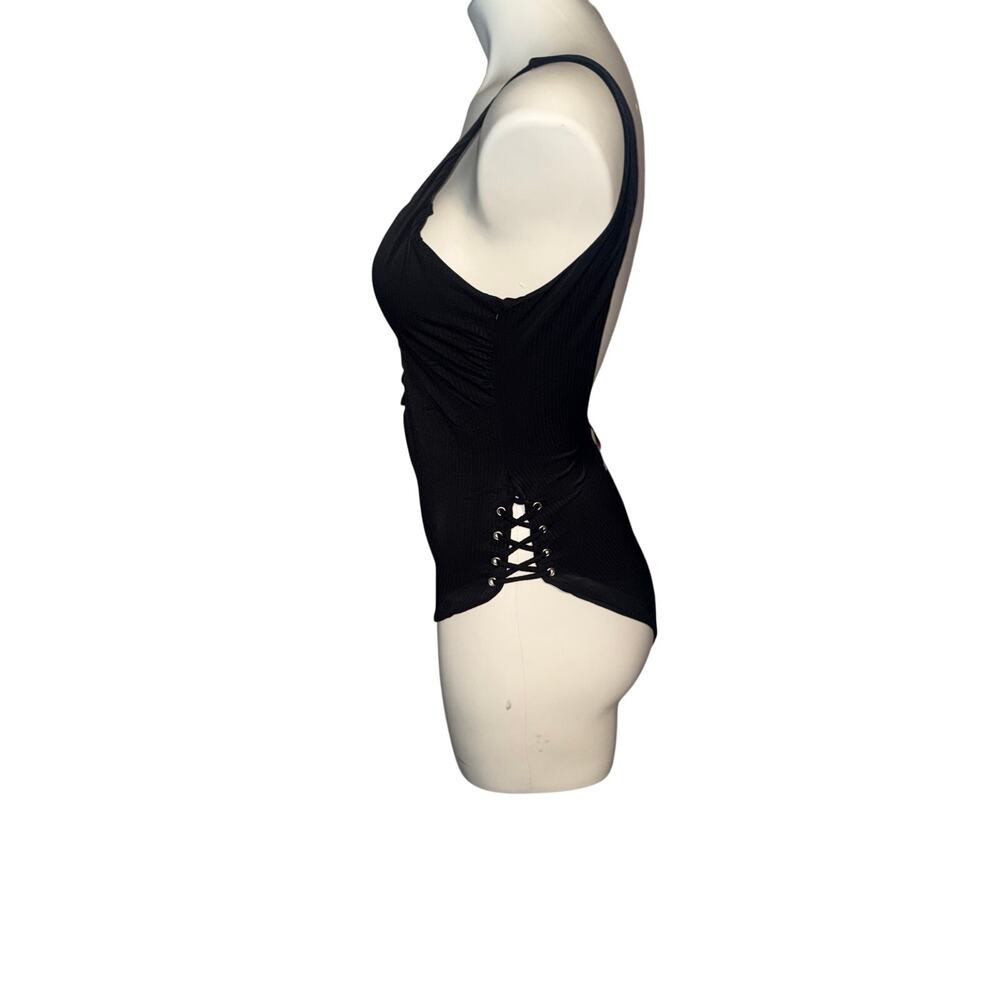 YMI women’s new chasing waterfall ribbed lace up swimsuit - Picture 2 of 9